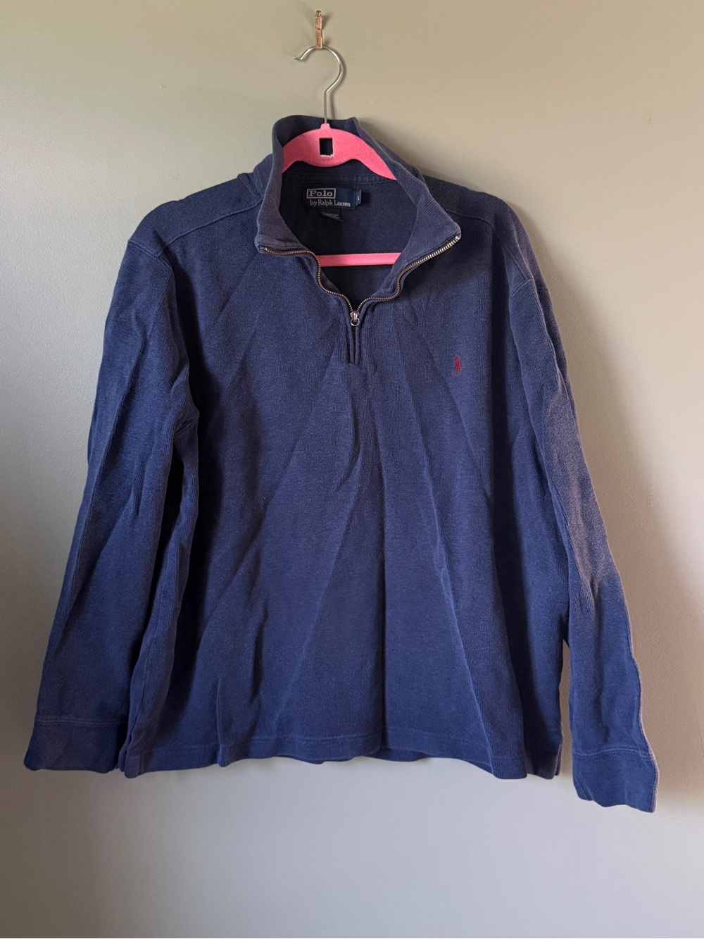 Vintage Polo Ralph Quarter Zip - Size L